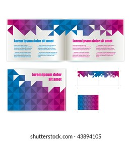 Brochure ( booklet ) cover template vector. Include print version