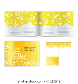 Brochure ( booklet ) cover template vector. Include print version