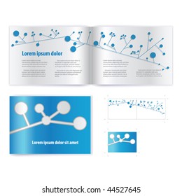 Brochure ( booklet ) cover template vector. Include print version