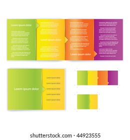 Brochure ( booklet ) cover template vector for business artworks. Include print version