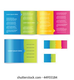 Brochure ( booklet ) cover template vector for business artworks. Include print version