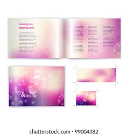 brochure ( booklet ) cover template vector