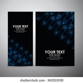 Brochure business design abstract Arrows background template or roll up.