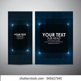 Brochure business design abstract blue Modern pattern stylish texture background template or roll up.
