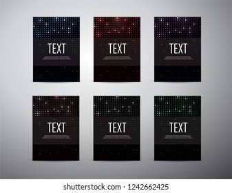 Brochure business design Abstract dots pattern background. Vector illustration.