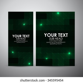 Brochure business design abstract green Modern pattern stylish texture background template or roll up.