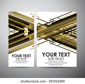 Brochure business design Abstract line template or roll up. Vector Illustration 