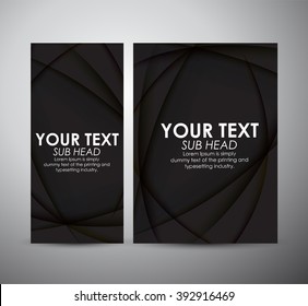 Brochure business design Abstract line template or roll up. Vector Illustration 