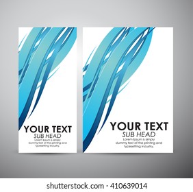 Brochure business design Abstract line wave pattern background. 