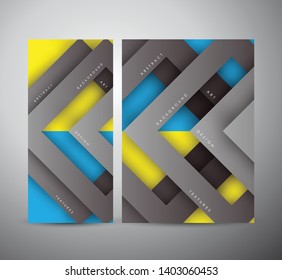 Brochure business design Abstract modern geometric digital - Vector Background.