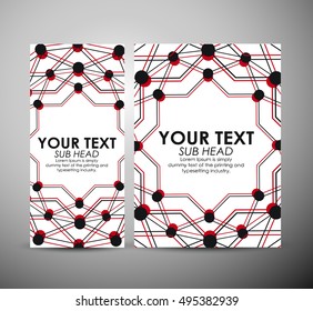 Brochure business design Abstract modern Circle background.