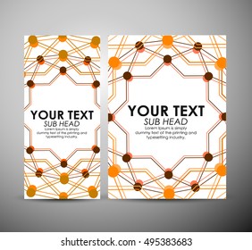 Brochure business design Abstract modern Circle background.