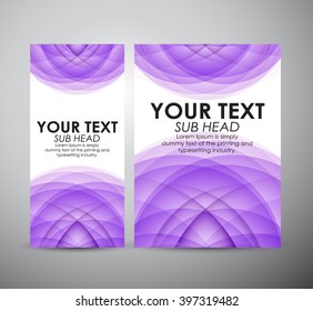 Brochure business design Abstract purple Circle background. 