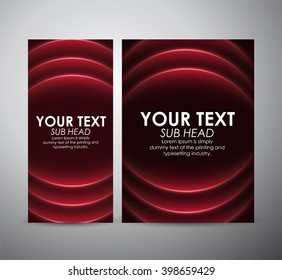 Brochure business design Abstract red line curve pattern background. 