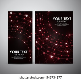 Brochure business design Abstract red modern Circle background.