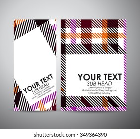Brochure business design colorful rectangle shapes template or roll up. Vector Illustration 