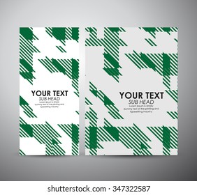 Brochure business design rectangle shapes template or roll up. Vector Illustration 