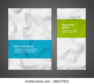 Brochure business design template or banner. Abstract vector background. 