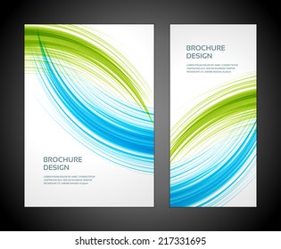 Brochure business design template or banner. Abstract vector background. 