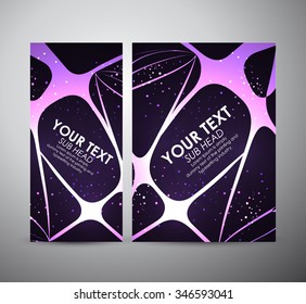 Brochure business design template or roll up. Vector Illustration 