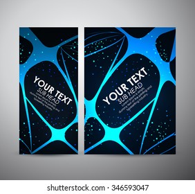 Brochure business design template or roll up. Vector Illustration 