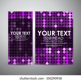 Brochure business design template or roll up. Abstract purple Circle