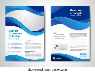 Brochure business template for cover corporate Identity in design size a4