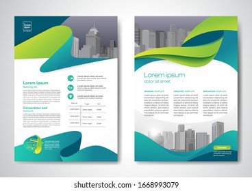 Brochure business template for cover corporate Identity in design size a4