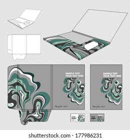 Brochure business template. Folder design template.