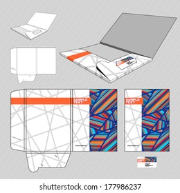 Brochure business template. Folder design template.