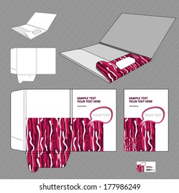 Brochure business template. Folder design template.