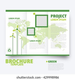 Plantilla de negocio de folleto para publicación, presentación. Diseñar elementos gráficos