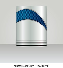 Brochure card banner metal-vector