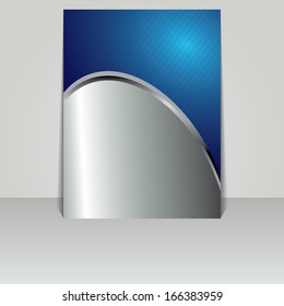 Brochure card banner metal-vector
