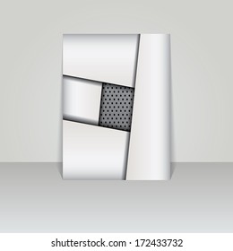 Brochure card banner metal-vector