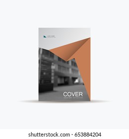 Brochure City Design Template. Vector Cover booklet, portfolio, report, presentation. Business Concept Design.