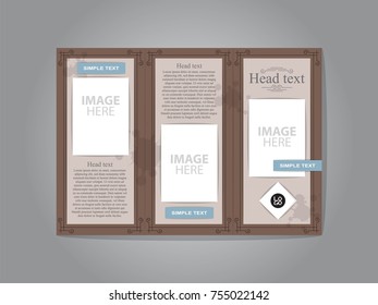 Brochure and classic style