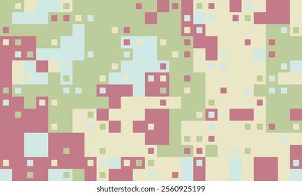 Brochure collection mosaic wide. Creative artistic design retro. Pop swatch form puzzle. Motif poster pixelated structure.