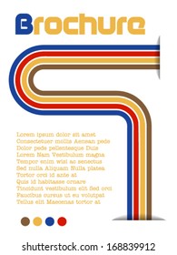 Brochure with color lines