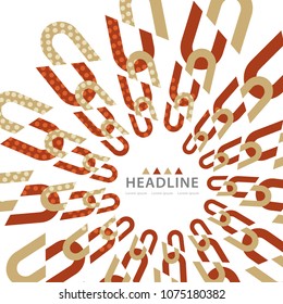 Brochure colorful header background design layout template