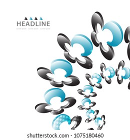 Brochure colorful header background design layout template