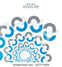 Brochure colorful header background design layout template
