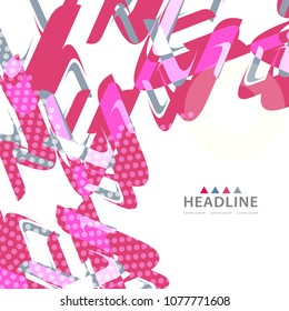 Brochure colorful header background design layout template