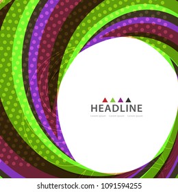 Brochure colorful header background design layout template