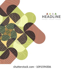 Brochure colorful header background design layout template