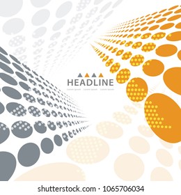 Brochure colorful header layout background template design