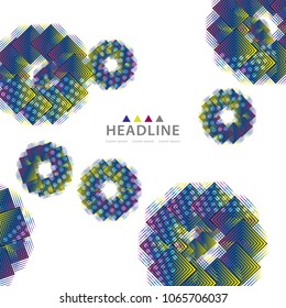 Brochure colorful header layout background template design
