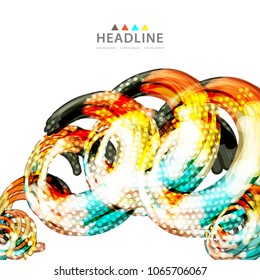 Brochure colorful header layout background template design