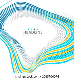 Brochure colorful header layout background template design