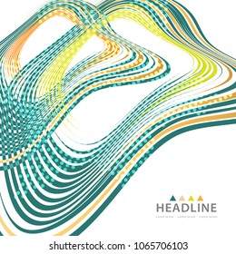 Brochure colorful header layout background template design